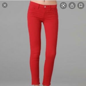 J Brand Red Jeans